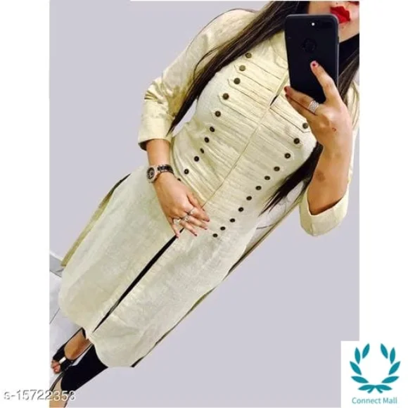 Latest new design rayon slub cotton kurtis for women - XXL